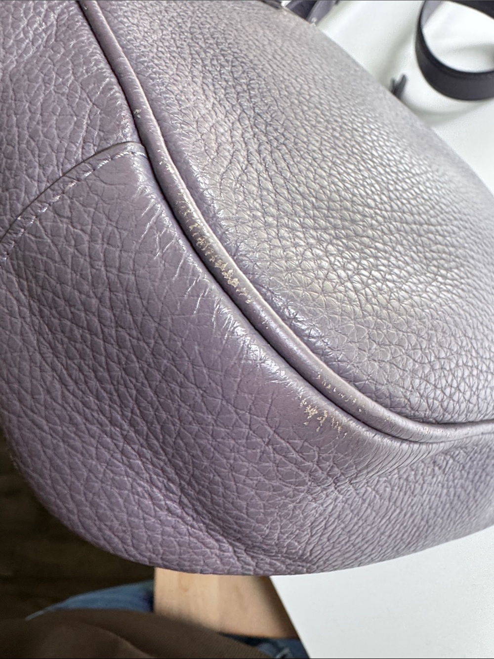Coach Lavender Purple Leather Ellie File Crossbody Shoulder Bag Silver Hardware - Picture 7 of 15